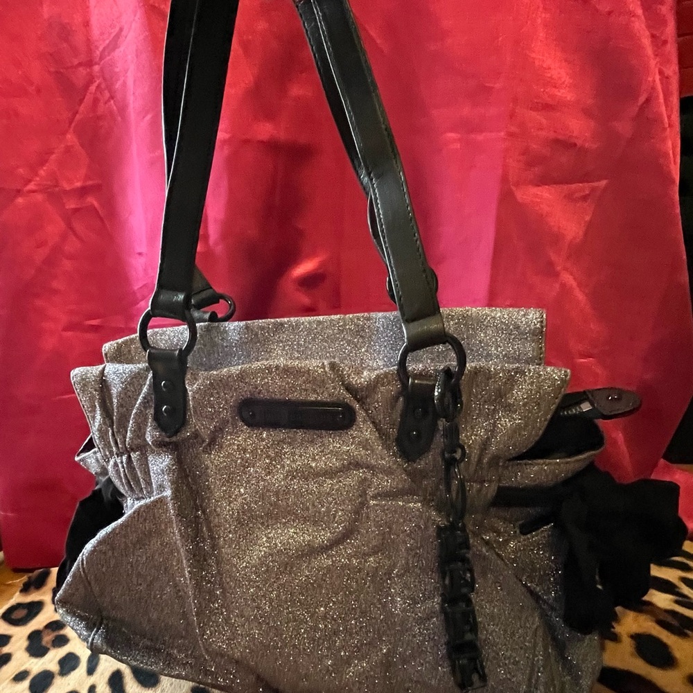 Vintage Juicy Couture Pewter Glitter Daydreamer Handbag